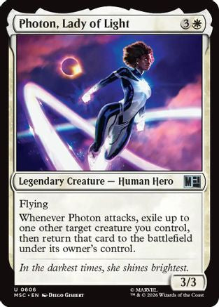 Photon, Lady of Light (MSC-606) - Commander: Marvel Super Heroes | Grognard Games