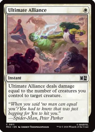 Ultimate Alliance (MSC-611) - Commander: Marvel Super Heroes Foil | Grognard Games