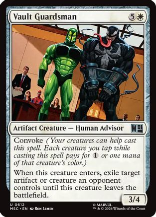 Vault Guardsman (MSC-612) - Commander: Marvel Super Heroes Foil | Grognard Games
