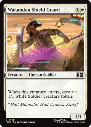 Wakandan Shield Guard (MSC-613) - Commander: Marvel Super Heroes Foil | Grognard Games