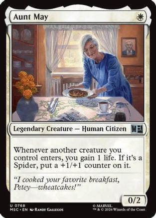 Aunt May (MSC-768) - Commander: Marvel Super Heroes Foil | Grognard Games
