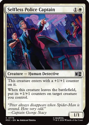 Selfless Police Captain (MSC-774) - Commander: Marvel Super Heroes Foil | Grognard Games