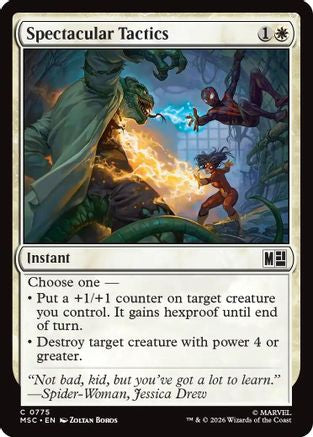 Spectacular Tactics (MSC-775) - Commander: Marvel Super Heroes Foil | Grognard Games
