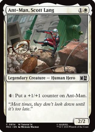 Ant-Man, Scott Lang (0834) (MSC-834) - Commander: Marvel Super Heroes | Grognard Games