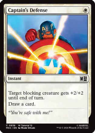 Captain's Defense (0836) (MSC-836) - Commander: Marvel Super Heroes | Grognard Games