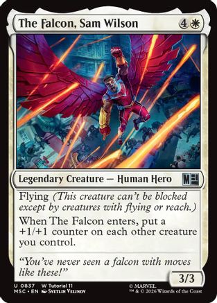 The Falcon, Sam Wilson (0837) (MSC-837) - Commander: Marvel Super Heroes | Grognard Games