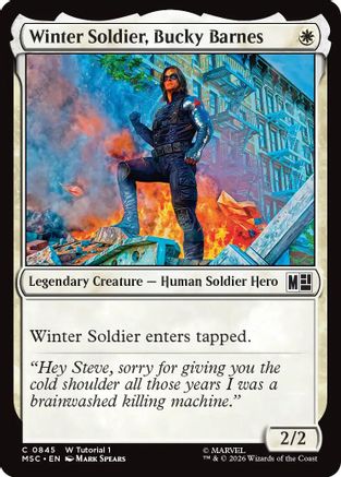 Winter Soldier, Bucky Barnes (0845) (MSC-845) - Commander: Marvel Super Heroes | Grognard Games