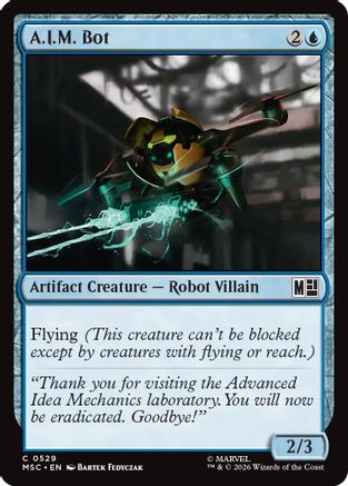 A.I.M. Bot (MSC-529) - Commander: Marvel Super Heroes Foil | Grognard Games