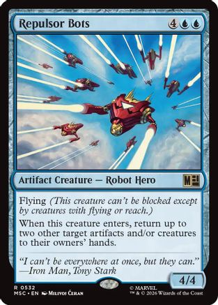 Repulsor Bots (MSC-532) - Commander: Marvel Super Heroes Foil | Grognard Games