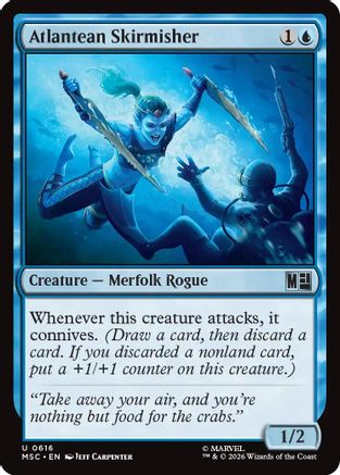 Atlantean Skirmisher (MSC-616) - Commander: Marvel Super Heroes Foil | Grognard Games