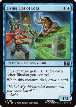 Living Lies of Loki (MSC-627) - Commander: Marvel Super Heroes Foil | Grognard Games