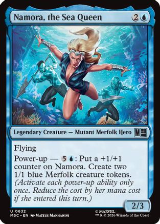 Namora, the Sea Queen (MSC-632) - Commander: Marvel Super Heroes | Grognard Games