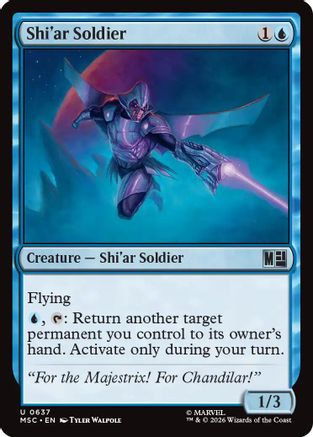 Shi'ar Soldier (MSC-637) - Commander: Marvel Super Heroes Foil | Grognard Games