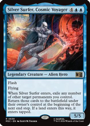 Silver Surfer, Cosmic Voyager (MSC-639) - Commander: Marvel Super Heroes Foil | Grognard Games