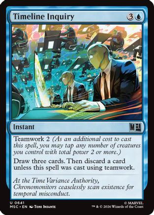 Timeline Inquiry (MSC-641) - Commander: Marvel Super Heroes Foil | Grognard Games