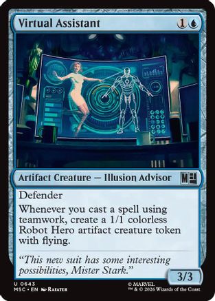 Virtual Assistant (MSC-643) - Commander: Marvel Super Heroes Foil | Grognard Games