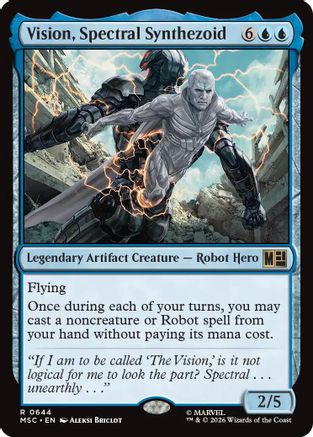 Vision, Spectral Synthezoid (MSC-644) - Commander: Marvel Super Heroes Foil | Grognard Games