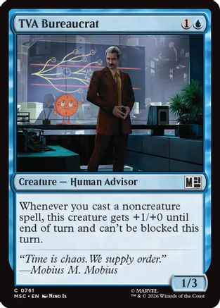 TVA Bureaucrat (MSC-761) - Commander: Marvel Super Heroes Foil | Grognard Games
