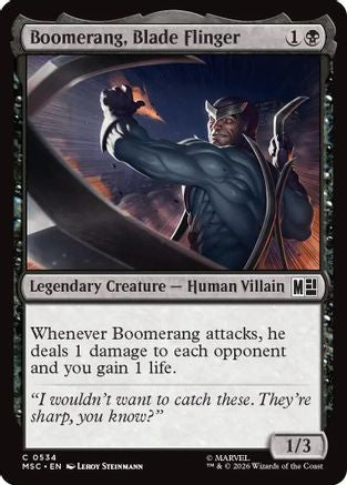 Boomerang, Blade Flinger (MSC-534) - Commander: Marvel Super Heroes Foil | Grognard Games