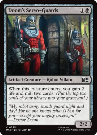 Doom's Servo-Guards (MSC-535) - Commander: Marvel Super Heroes Foil | Grognard Games