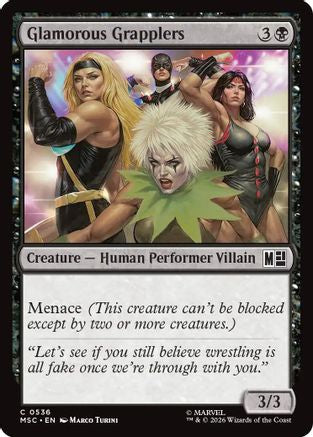 Glamorous Grapplers (MSC-536) - Commander: Marvel Super Heroes Foil | Grognard Games