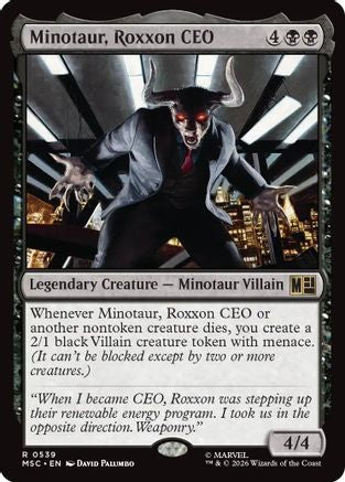 Minotaur, Roxxon CEO (MSC-539) - Commander: Marvel Super Heroes Foil | Grognard Games