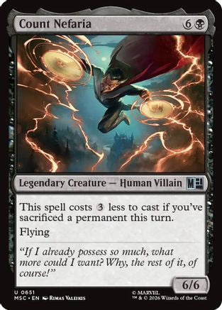 Count Nefaria (MSC-651) - Commander: Marvel Super Heroes | Grognard Games