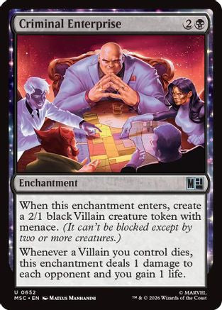 Criminal Enterprise (MSC-652) - Commander: Marvel Super Heroes | Grognard Games