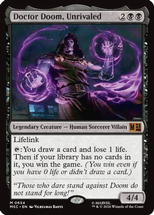 Doctor Doom, Unrivaled (MSC-654) - Commander: Marvel Super Heroes Foil | Grognard Games