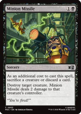 Minion Missile (MSC-663) - Commander: Marvel Super Heroes Foil | Grognard Games