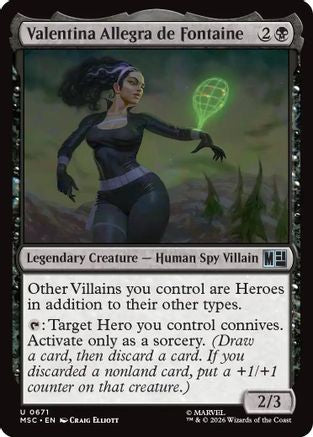 Valentina Allegra de Fontaine (MSC-671) - Commander: Marvel Super Heroes | Grognard Games