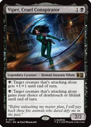 Viper, Cruel Conspirator (MSC-673) - Commander: Marvel Super Heroes | Grognard Games