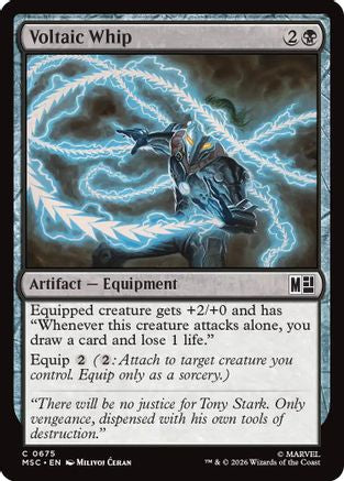 Voltaic Whip (MSC-675) - Commander: Marvel Super Heroes Foil | Grognard Games
