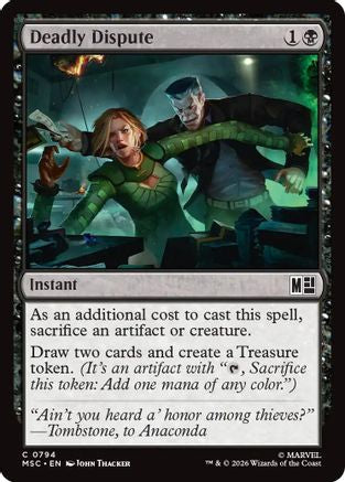 Deadly Dispute (MSC-794) - Commander: Marvel Super Heroes Foil | Grognard Games