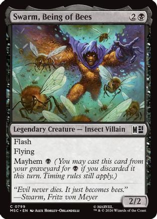 Swarm, Being of Bees (MSC-799) - Commander: Marvel Super Heroes Foil | Grognard Games