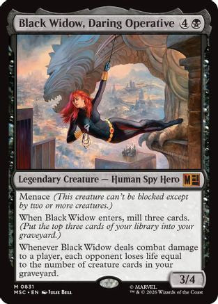 Black Widow, Daring Operative (MSC-831) - Commander: Marvel Super Heroes | Grognard Games