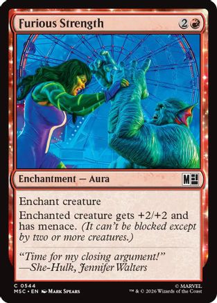 Furious Strength (MSC-544) - Commander: Marvel Super Heroes Foil | Grognard Games