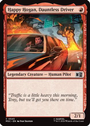 Happy Hogan, Dauntless Driver (0545) (MSC-545) - Commander: Marvel Super Heroes | Grognard Games