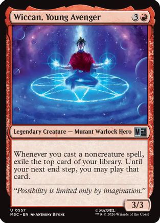 Wiccan, Young Avenger (MSC-557) - Commander: Marvel Super Heroes Foil | Grognard Games
