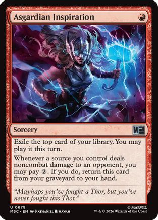 Asgardian Inspiration (MSC-678) - Commander: Marvel Super Heroes Foil | Grognard Games