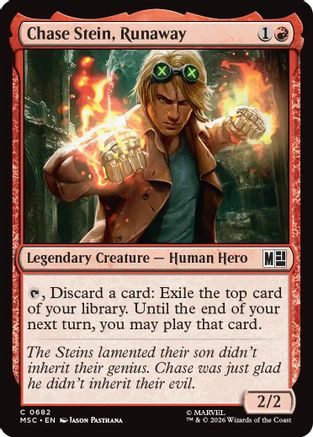 Chase Stein, Runaway (MSC-682) - Commander: Marvel Super Heroes Foil | Grognard Games