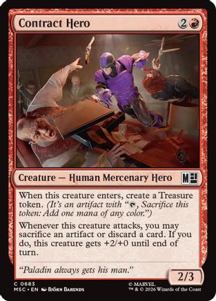 Contract Hero (MSC-683) - Commander: Marvel Super Heroes | Grognard Games