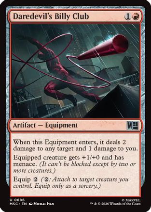 Daredevil's Billy Club (MSC-686) - Commander: Marvel Super Heroes Foil | Grognard Games