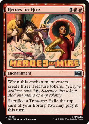 Heroes for Hire (MSC-688) - Commander: Marvel Super Heroes Foil | Grognard Games