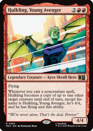 Hulkling, Young Avenger (MSC-689) - Commander: Marvel Super Heroes Foil | Grognard Games