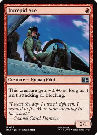 Intrepid Ace (MSC-691) - Commander: Marvel Super Heroes Foil | Grognard Games