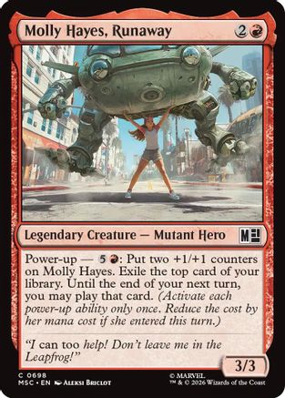 Molly Hayes, Runaway (MSC-698) - Commander: Marvel Super Heroes Foil | Grognard Games