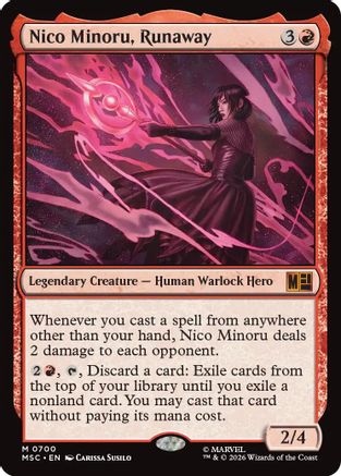 Nico Minoru, Runaway (MSC-700) - Commander: Marvel Super Heroes | Grognard Games