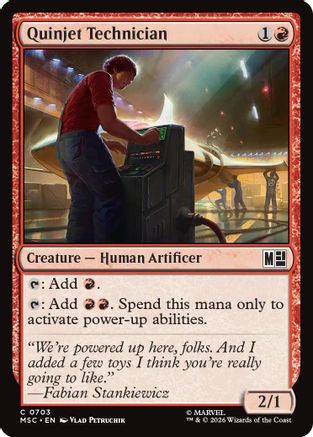 Quinjet Technician (MSC-703) - Commander: Marvel Super Heroes Foil | Grognard Games