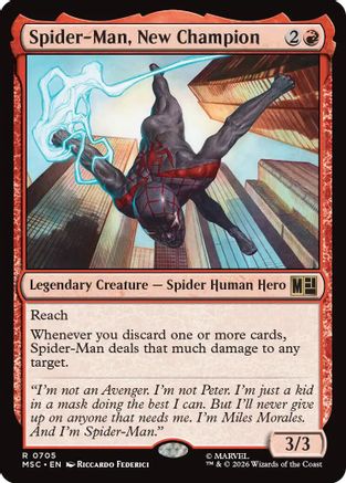 Spider-Man, New Champion (MSC-705) - Commander: Marvel Super Heroes Foil | Grognard Games